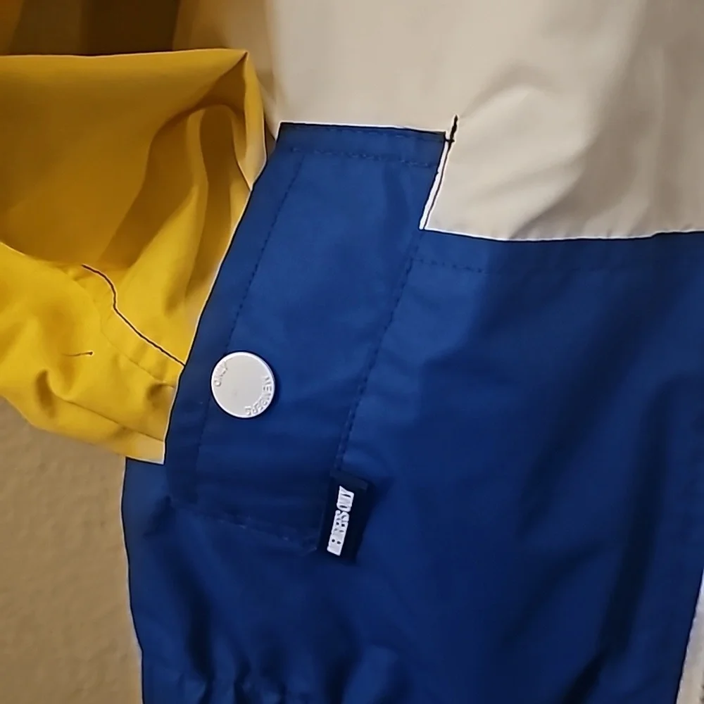 Members Only jacket size 5 yellow/blue/white